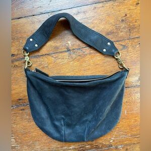 Early Claire V. Moyen Black Pebbled Leather Tote